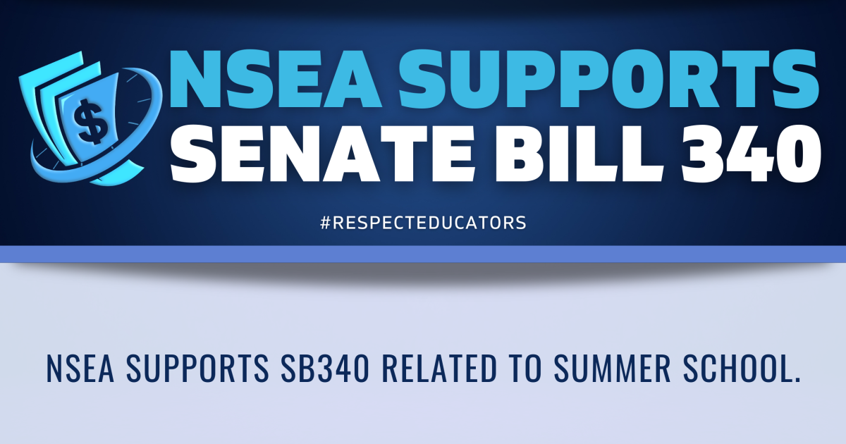 Memo Nsea Supports Sb340 Nevada State Education Association