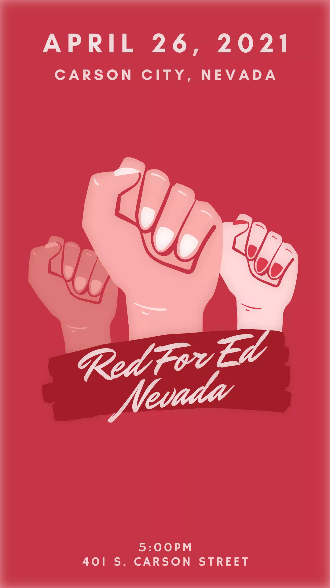 Red For Ed April 2021 Poster 2