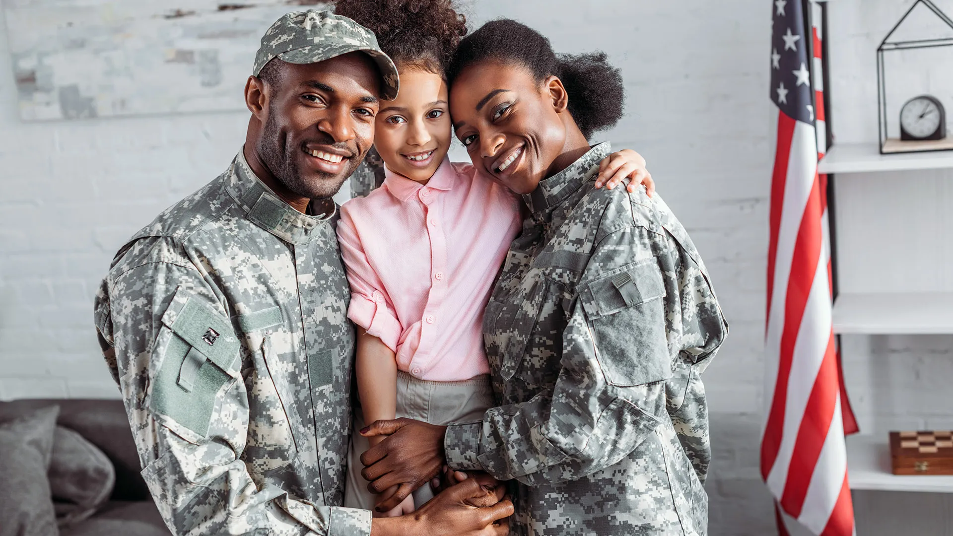 Family with parents in the military