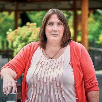 Laura Warren outside